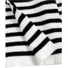 imageFloerns Womens Tie Front Long Sleeve Rib Knit Shrug Sweaters Cardigan Crop TopBlack and White