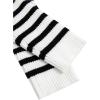 imageFloerns Womens Tie Front Long Sleeve Rib Knit Shrug Sweaters Cardigan Crop TopBlack and White