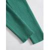 imageFloerns Womens Tie Front Long Sleeve Rib Knit Shrug Sweaters Cardigan Crop TopGreen Solid