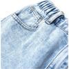 imageFloerns Girls Y2k Bowknot Print Elastic Waist Jeans Wide Leg Cute Denim PantsLight Wash Butterfly