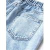 imageFloerns Girls Y2k Bowknot Print Elastic Waist Jeans Wide Leg Cute Denim PantsLight Wash Butterfly