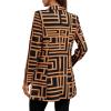 imageFloerns Womens Casual Long Sleeve Graphic Colorful Blazer Work Suit JacketsBlack Apricot Geo