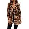 imageFloerns Womens Casual Long Sleeve Graphic Colorful Blazer Work Suit JacketsBlack Apricot Geo
