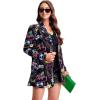 imageFloerns Womens Casual Long Sleeve Graphic Colorful Blazer Work Suit JacketsBlack Letter