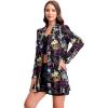 imageFloerns Womens Casual Long Sleeve Graphic Colorful Blazer Work Suit JacketsBlack Letter