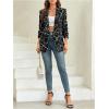 imageFloerns Womens Casual Long Sleeve Graphic Colorful Blazer Work Suit JacketsBlack and White