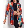 imageFloerns Womens Casual Long Sleeve Graphic Colorful Blazer Work Suit JacketsBlue Red Multi