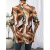 imageFloerns Womens Casual Long Sleeve Graphic Colorful Blazer Work Suit JacketsBrown Marble