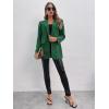 imageFloerns Womens Casual Long Sleeve Graphic Colorful Blazer Work Suit JacketsGreen Houndstooth