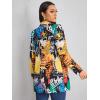 imageFloerns Womens Casual Long Sleeve Graphic Colorful Blazer Work Suit JacketsMulti Graffiti