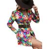 imageFloerns Womens Casual Long Sleeve Graphic Colorful Blazer Work Suit JacketsPurple Graffiti