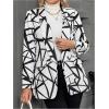 imageFloerns Womens Casual Long Sleeve Graphic Colorful Blazer Work Suit JacketsWhite Geo