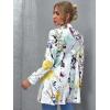 imageFloerns Womens Casual Long Sleeve Graphic Colorful Blazer Work Suit JacketsWhite Yellow Multi