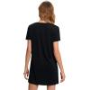imageFloerns Womens Funny Lingerie Nightgown Cute Print Tshirt SleepdressBlack