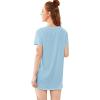 imageFloerns Womens Funny Lingerie Nightgown Cute Print Tshirt SleepdressBlue