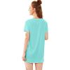 imageFloerns Womens Funny Lingerie Nightgown Cute Print Tshirt SleepdressLight Blue