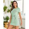 imageFloerns Womens Funny Lingerie Nightgown Cute Print Tshirt SleepdressMint Green