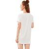 imageFloerns Womens Funny Lingerie Nightgown Cute Print Tshirt SleepdressWhite