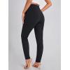imageFloerns Womens Solid High Waist Tapered Ankle Stretch Work PantsBlack Solid