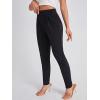 imageFloerns Womens Solid High Waist Tapered Ankle Stretch Work PantsBlack Solid
