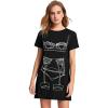 imageFloerns Womens Funny Lingerie Nightgown Cute Print Tshirt SleepdressBlack