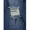 imageFloerns Girls Casual Ripped Frayed Split Hem Flare Bell Bottom Jeans Denim PantsBlue B
