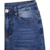 imageFloerns Girls Casual Ripped Frayed Split Hem Flare Bell Bottom Jeans Denim PantsBlue Plain