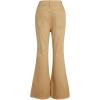 imageFloerns Girls Casual Ripped Frayed Split Hem Flare Bell Bottom Jeans Denim PantsKhaki