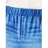 imageFloerns Girls Casual Ripped Frayed Split Hem Flare Bell Bottom Jeans Denim PantsSolid Blue
