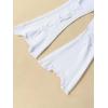 imageFloerns Girls Casual Ripped Frayed Split Hem Flare Bell Bottom Jeans Denim PantsWhite