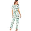 imageFloerns Womens Cartoon Print Short Sleeve Top with Long Pants Two Piece Pajama SetsAmulti2