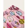 imageFloerns Womens Cartoon Print Short Sleeve Top with Long Pants Two Piece Pajama SetsPink Multi