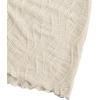 imageFloerns Womens Drawstring Front Split Hem Lettuce Trim Beach Cover Up SkirtBeige