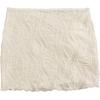 imageFloerns Womens Drawstring Front Split Hem Lettuce Trim Beach Cover Up SkirtBeige