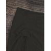 imageFloerns Womens Drawstring Front Split Hem Lettuce Trim Beach Cover Up SkirtBlack