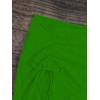 imageFloerns Womens Drawstring Front Split Hem Lettuce Trim Beach Cover Up SkirtGreen