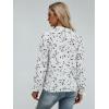 imageFloerns Womens Floral Print Long Sleeve High Neck Georgette Chiffon BlouseFlower White