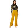imageFloerns Womens Floral Print Long Sleeve High Neck Georgette Chiffon BlouseMulti2