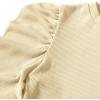 imageFloerns Girls Solid Puff Long Sleeve Round Neck Rib Knit Shirt Tee TopWhite Antique