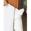 imageFloerns Girls Solid Puff Long Sleeve Round Neck Rib Knit Shirt Tee TopWhite Ivory
