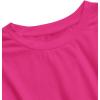 imageFloerns Womens Casual Basic Short Sleeve Loose TShirt Tee TopsB Hot Pink
