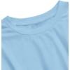 imageFloerns Womens Casual Basic Short Sleeve Loose TShirt Tee TopsBlue