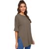 imageFloerns Womens Casual Basic Short Sleeve Loose TShirt Tee TopsBrown