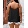 imageFloerns Womens Plus Size Glitter Draped Neck Sleeveless Backless Cami TopBlack Jade