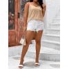 imageFloerns Womens Plus Size Glitter Draped Neck Sleeveless Backless Cami TopChampagne