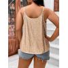 imageFloerns Womens Plus Size Glitter Draped Neck Sleeveless Backless Cami TopChampagne Solid