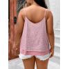 imageFloerns Womens Plus Size Glitter Draped Neck Sleeveless Backless Cami TopLight Pink
