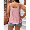 imageFloerns Womens Plus Size Glitter Draped Neck Sleeveless Backless Cami TopPale Pink