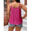 imageFloerns Womens Plus Size Glitter Draped Neck Sleeveless Backless Cami TopRose Pink