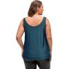 imageFloerns Womens Plus Size Glitter Draped Neck Sleeveless Backless Cami TopRoyal Blue